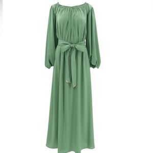 Caroline Constas Odessa Maxi Dress in Sage XXS